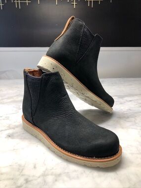Irish Setter Boots Black Leather Fifty Pull On A3929 Women Size 8 NEW